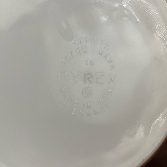 Vintage 60's Pyrex Federal Eagle 471 Brown Oval Baking  Casserole Dish 1 pint - Picture 6 of 11